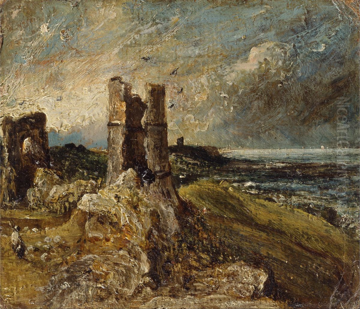 Hadleigh Castle Oil Painting by John Constable