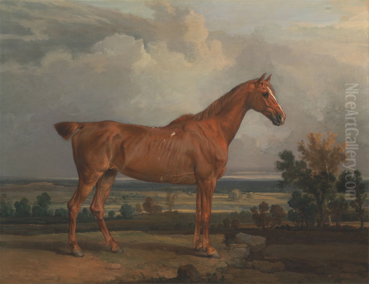 Hunter in a landscape Oil Painting by James Ward