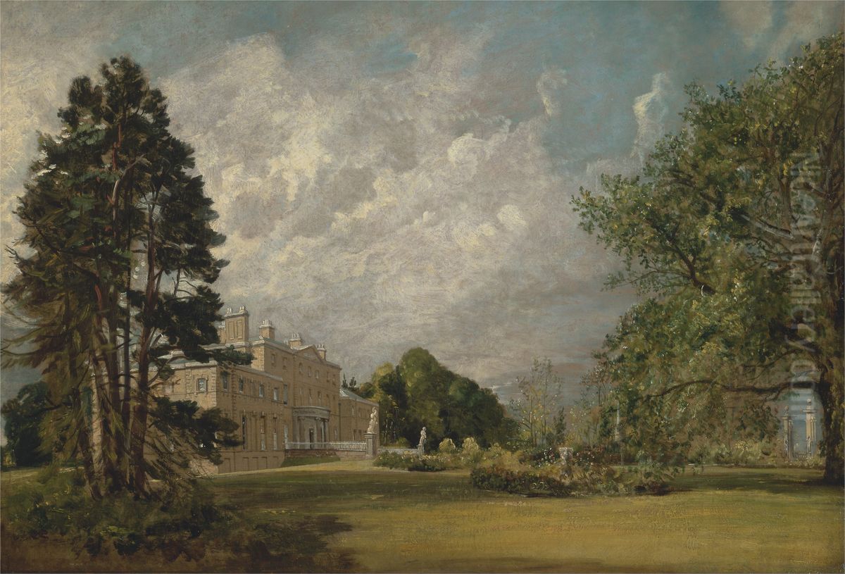 Malvern Hall, Warwickshire Oil Painting by John Constable