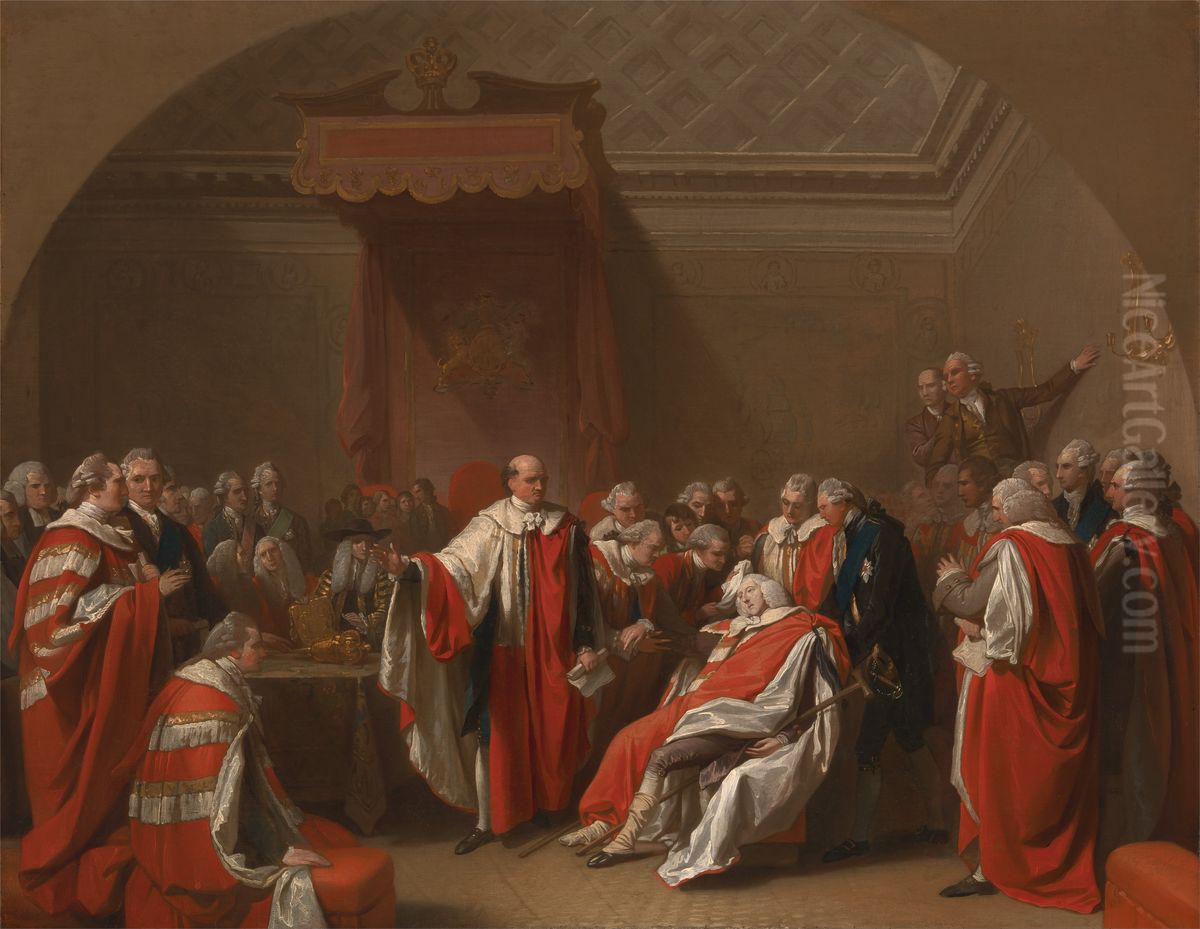 The Death of Chatham Oil Painting by Benjamin West