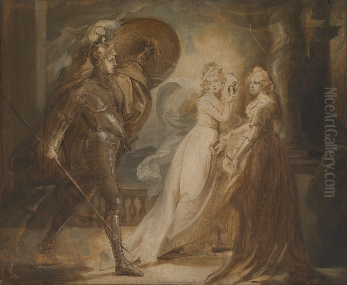 Study for 'The Red Cross Knight' Oil Painting by John Singleton Copley