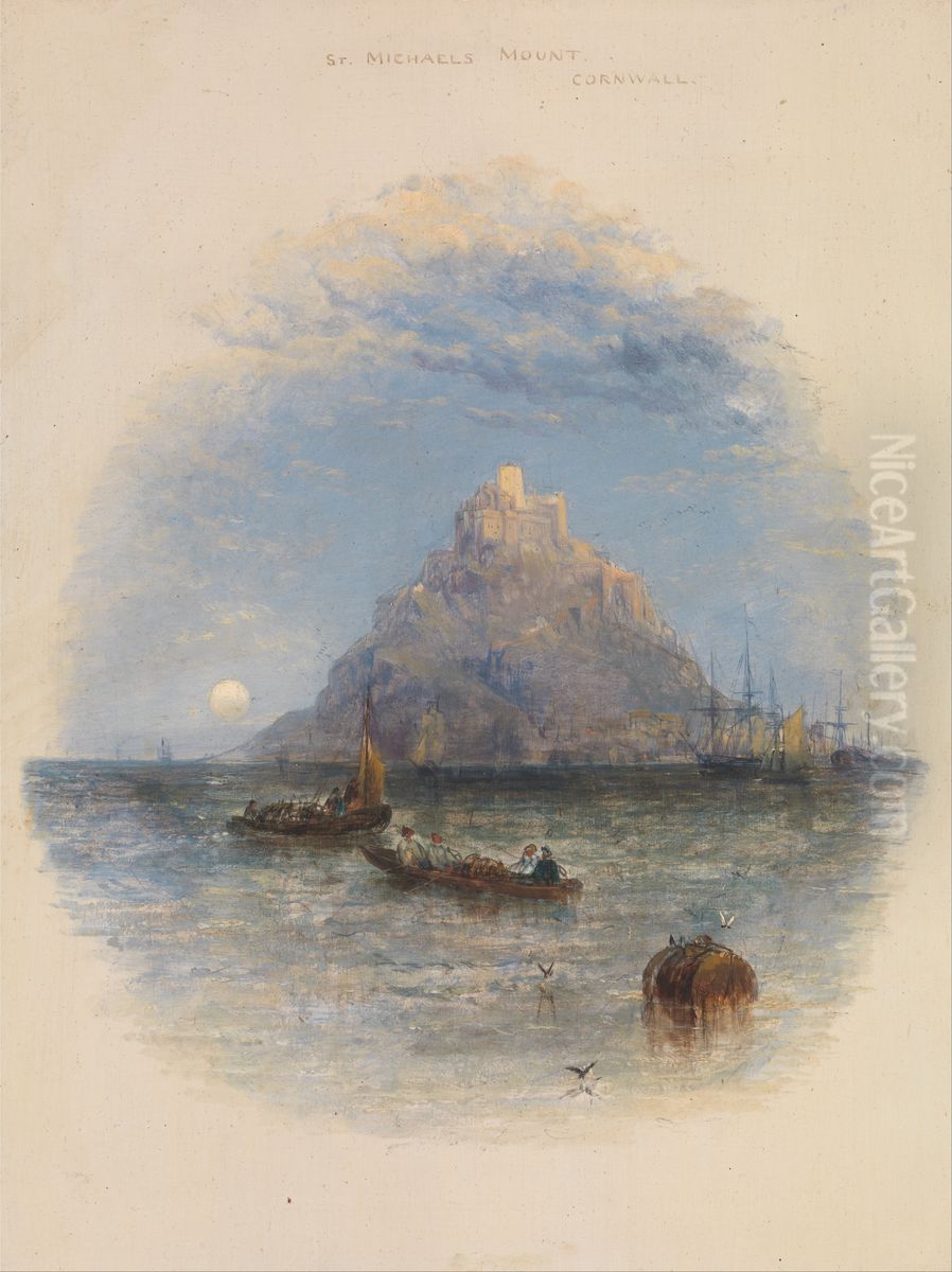 St. Michael's Mount, Cornwall Oil Painting by Thomas Creswick