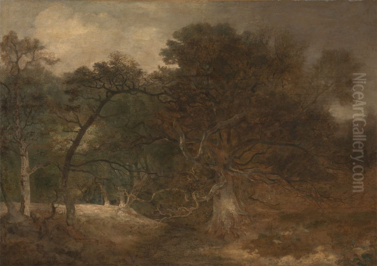Woodland Landscape near Norwich Oil Painting by John Crome
