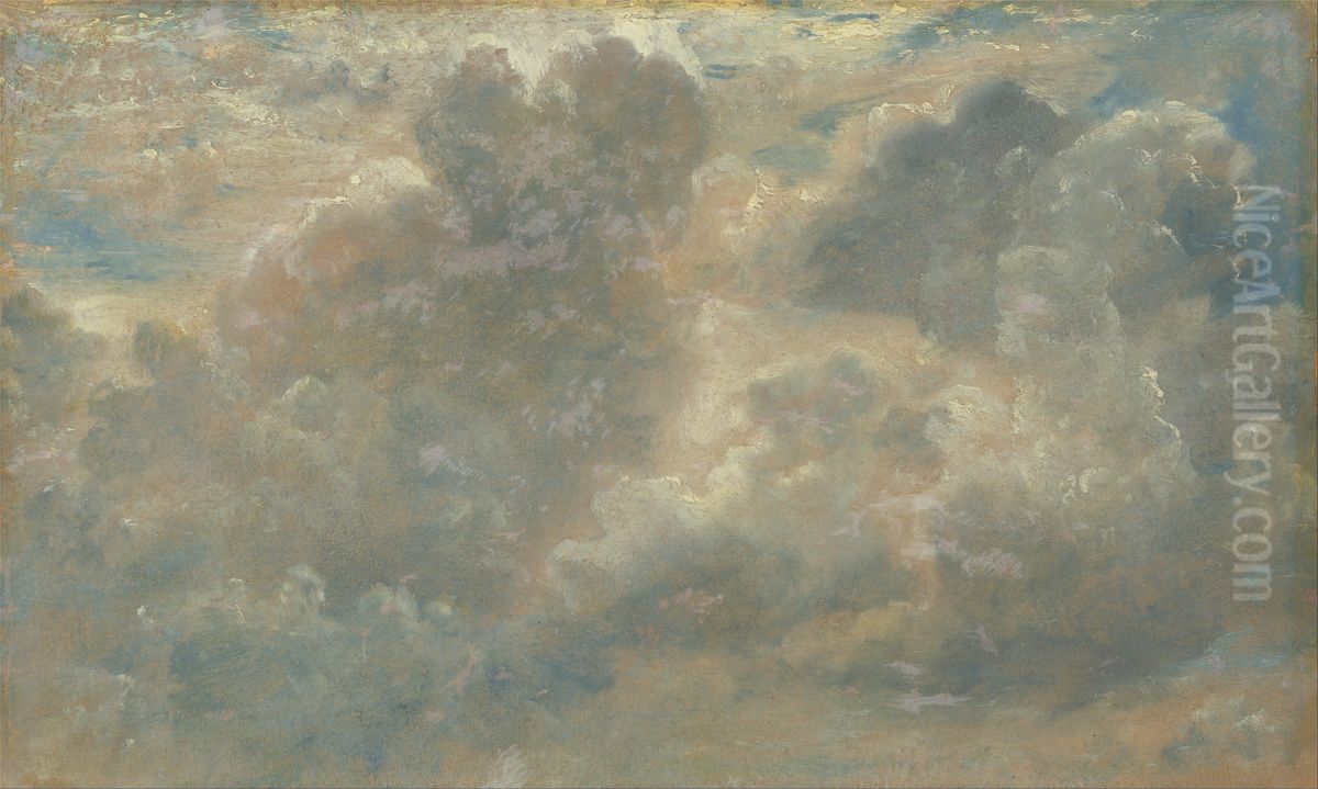 Cloud Study Oil Painting by John Constable