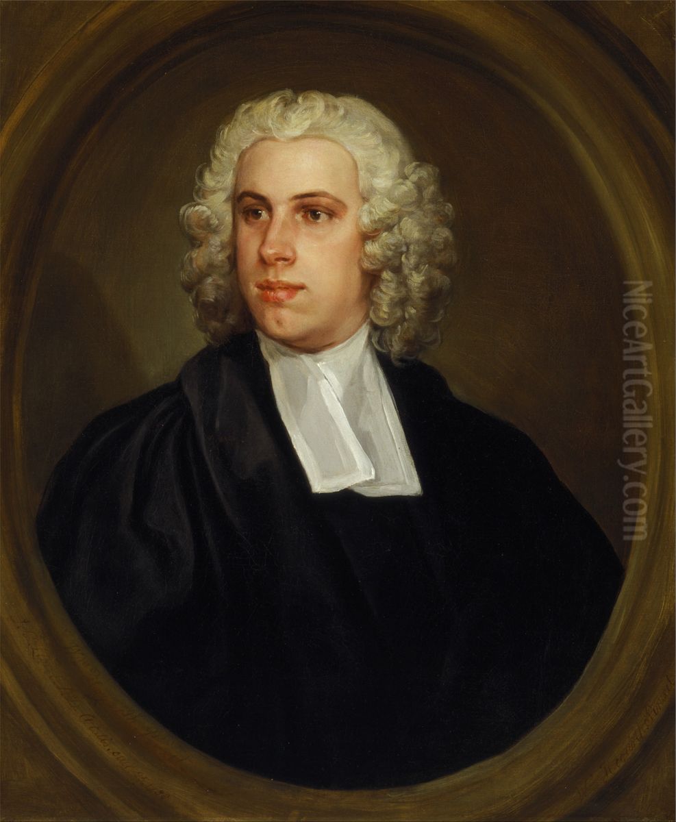 The Reverend Dr. John Lloyd, Curate of St. Mildred's Church, Broad Street Oil Painting by William Hogarth