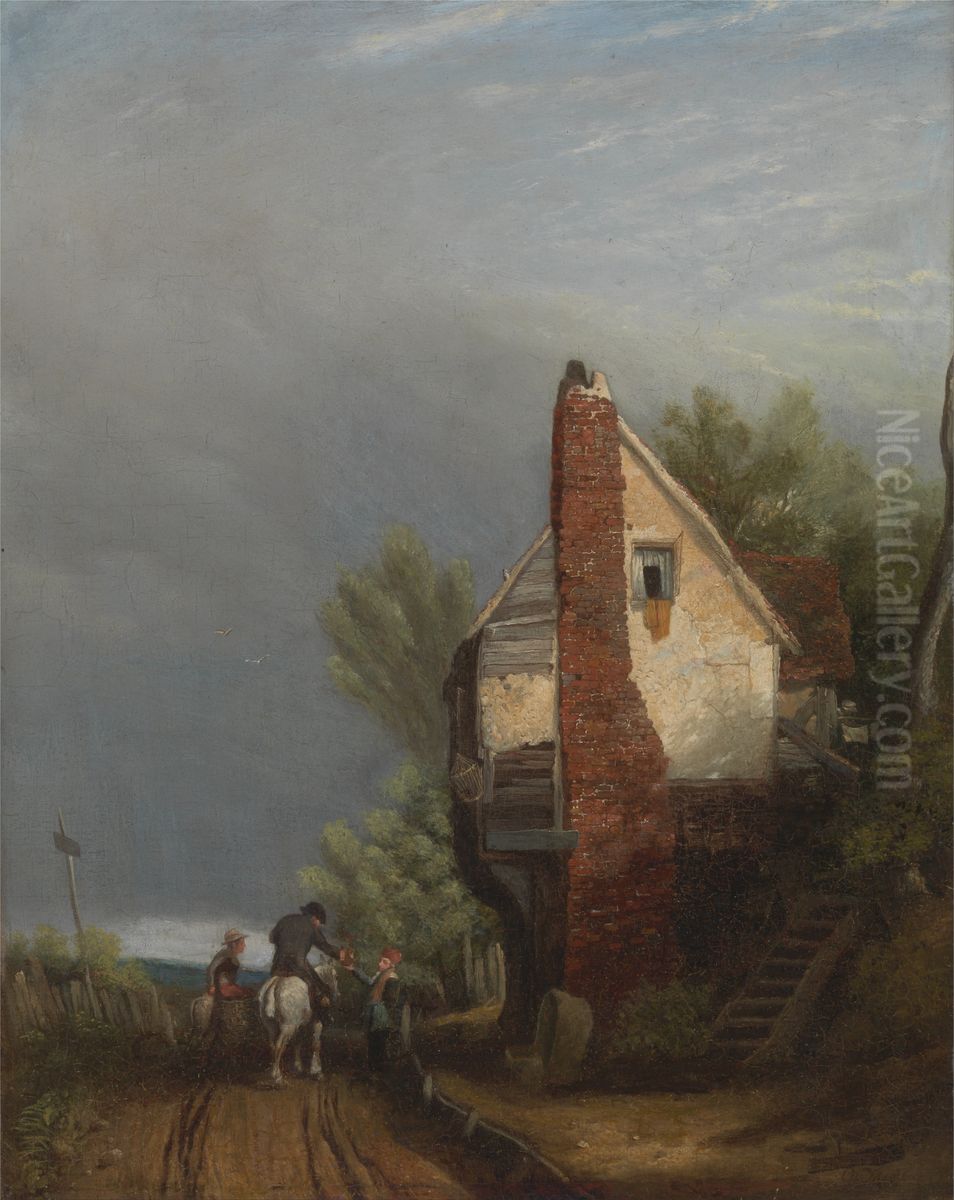 An Old Gable Oil Painting by William Mulready