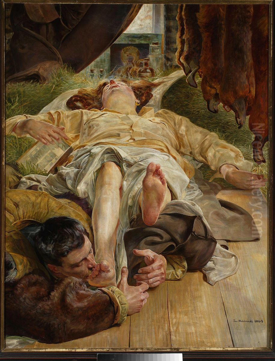Death of Ellenai Oil Painting by Jacek Malczewski