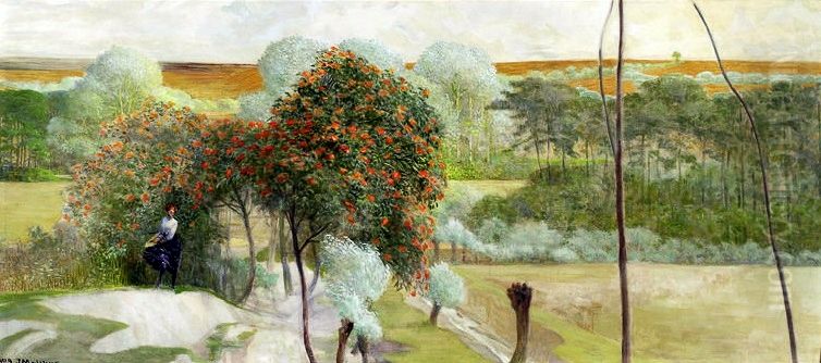 Landscape with rowanberry, right-hand section of the triptych 