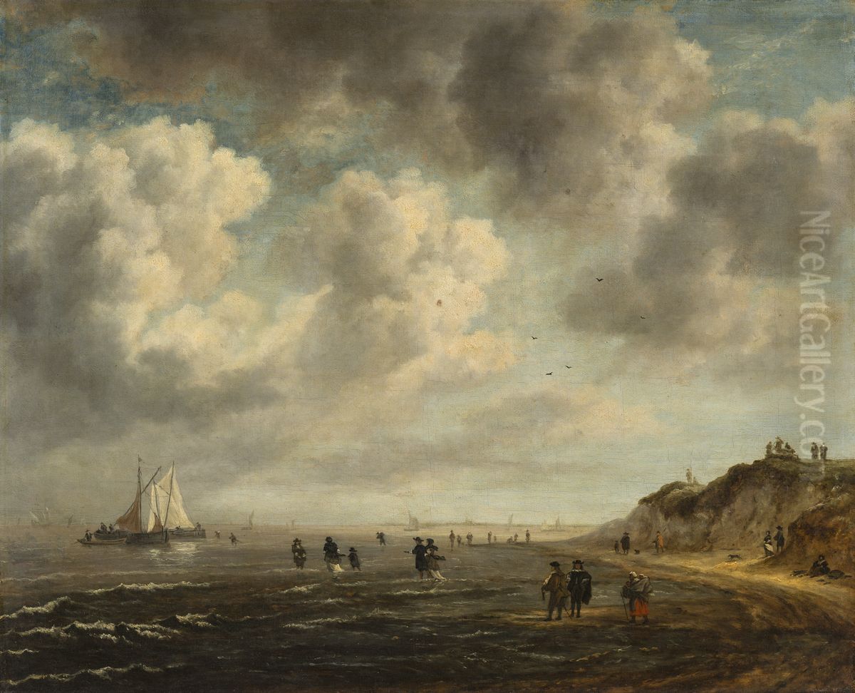 Beach View Oil Painting by Jacob Van Ruisdael