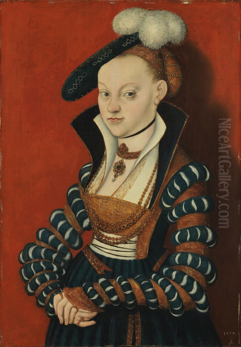 Bildnis Christiane von Eulenau Oil Painting by Lucas Cranach the Elder
