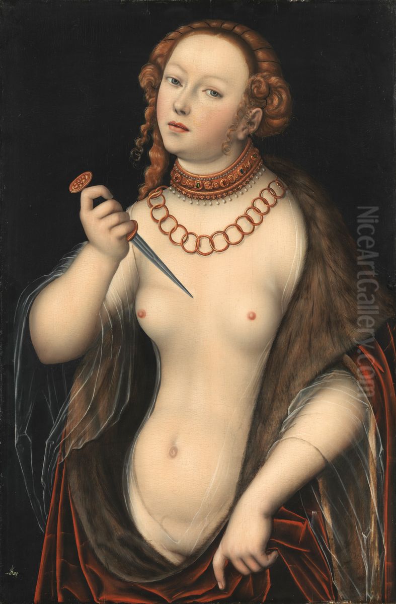 Lucretia Oil Painting by Lucas Cranach the Elder