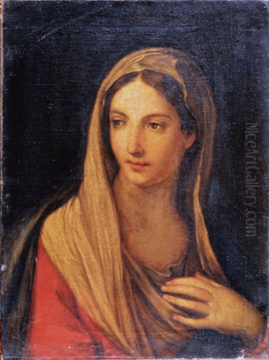 Madonna Oil Painting by Francesco Albani