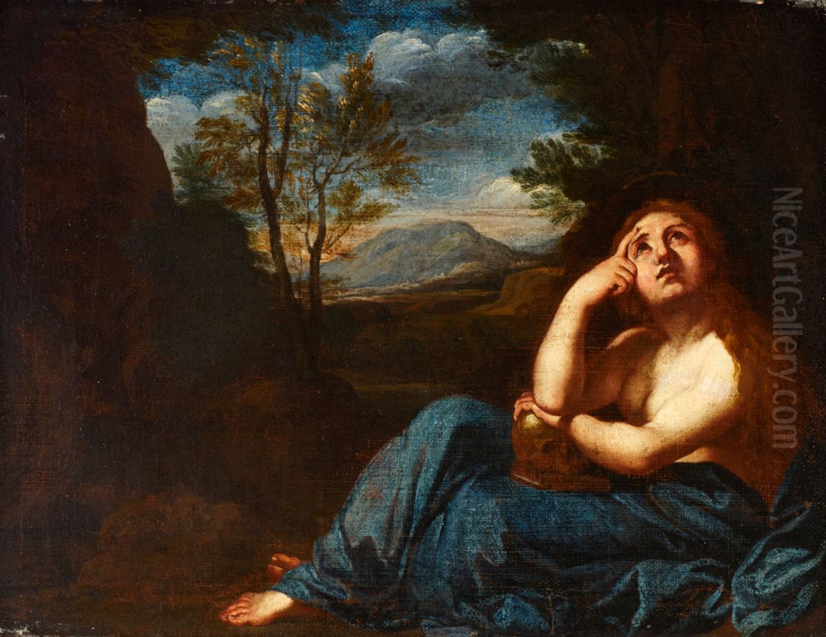Magdalen Oil Painting by Annibale Carracci