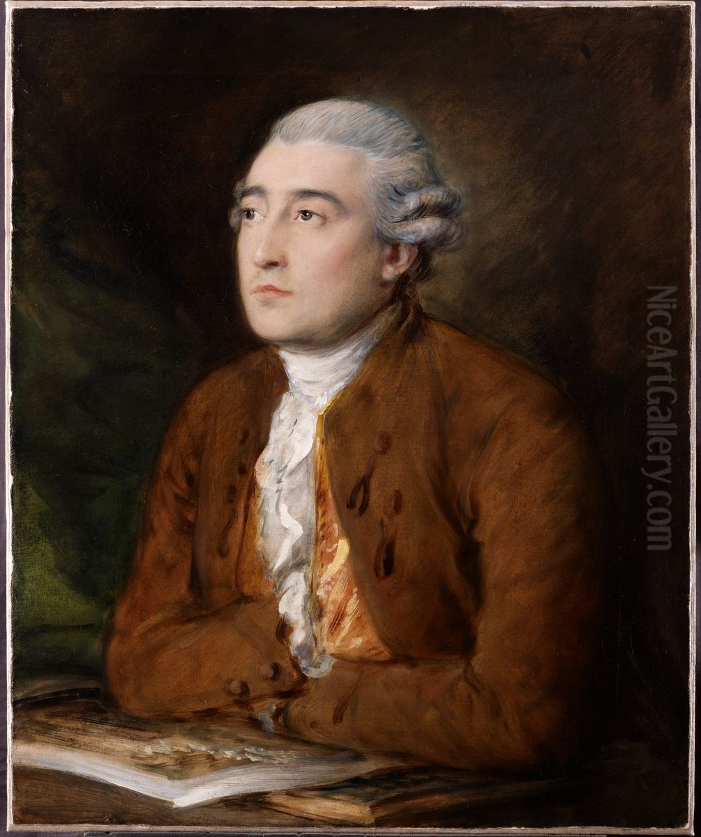 Philippe Jacques de Loutherbourg Oil Painting by Thomas Gainsborough