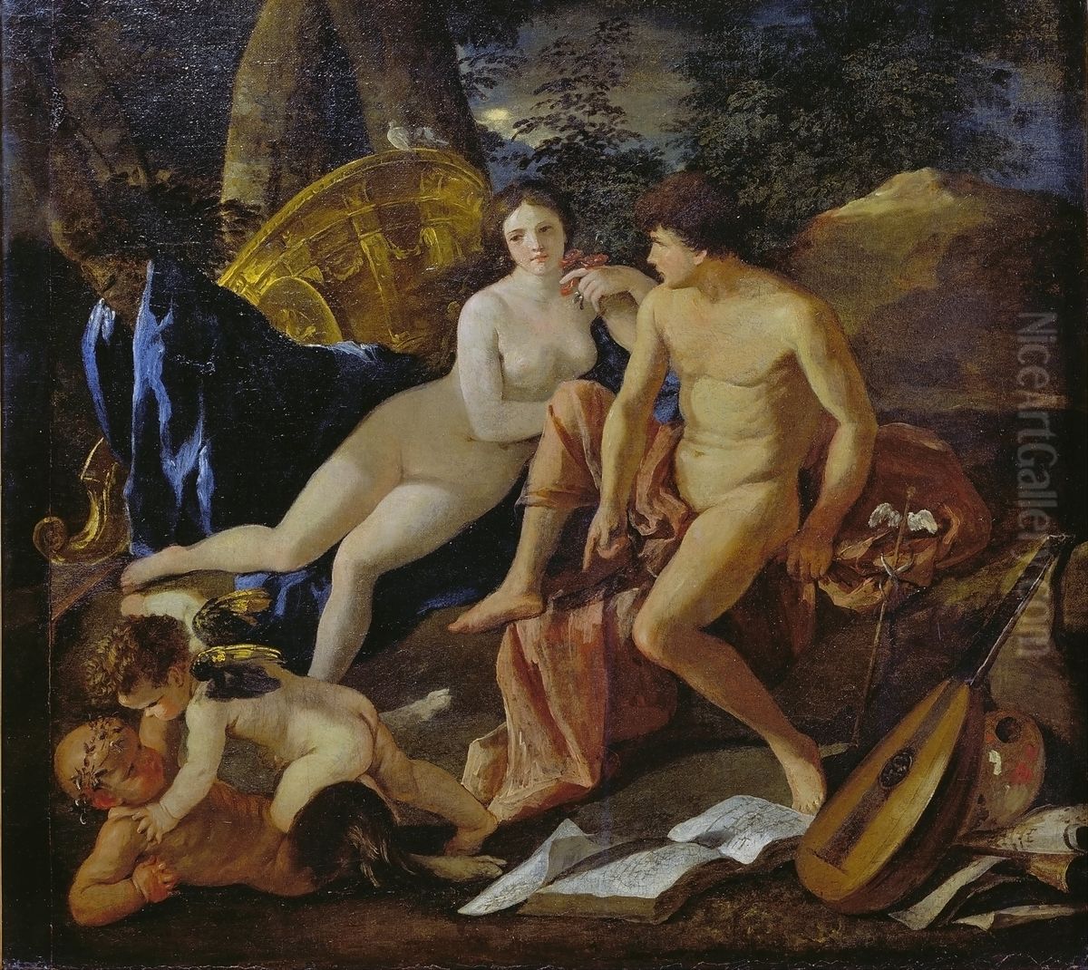 Venus and Mercury Oil Painting by Nicolas Poussin