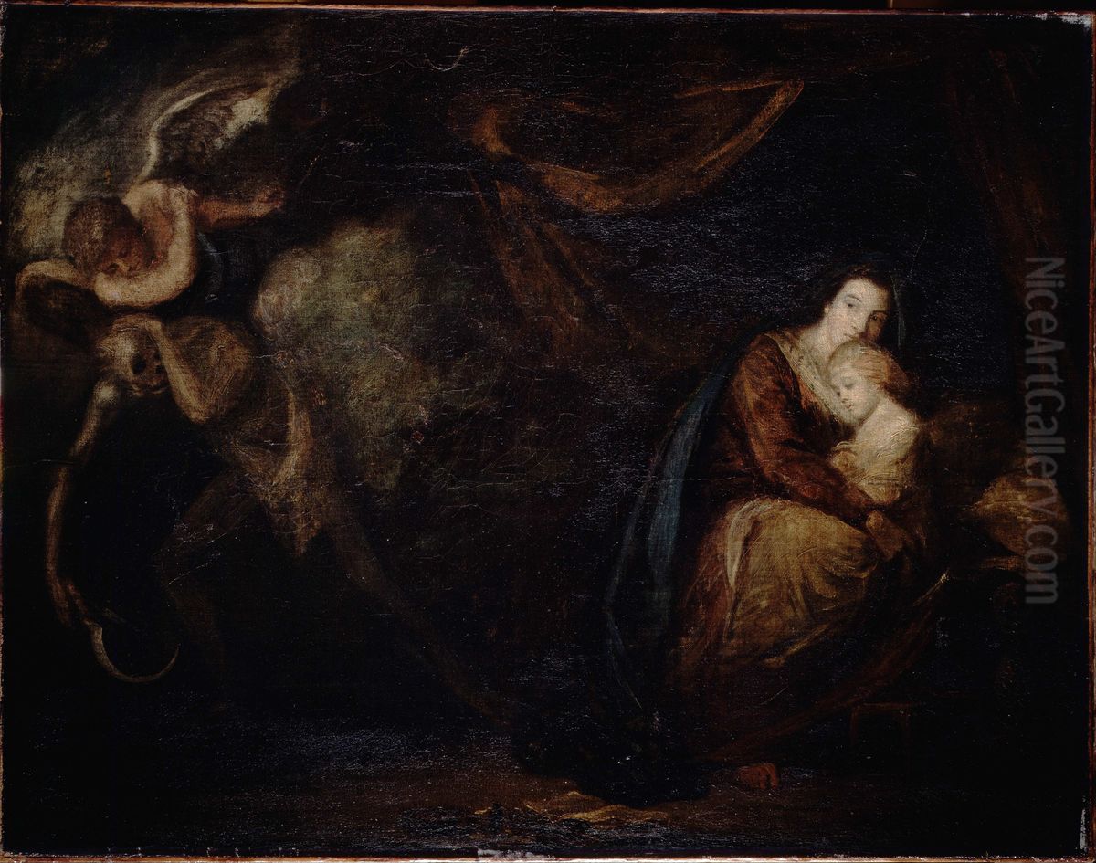 Recovery from Sickness, an Allegory Oil Painting by Of Sir Joshua Reynolds