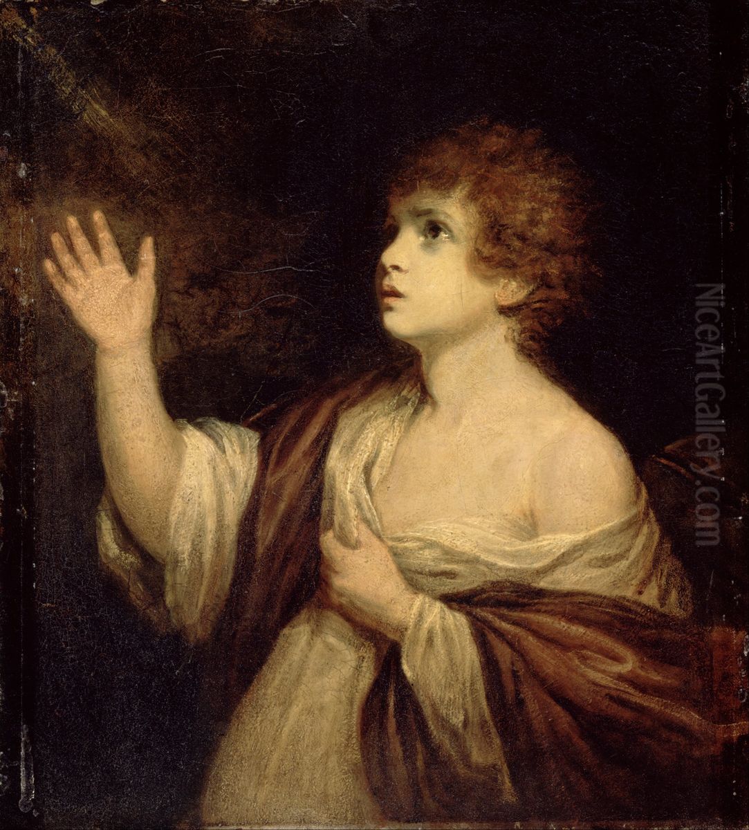 The Calling of Samuel Oil Painting by Of Sir Joshua Reynolds