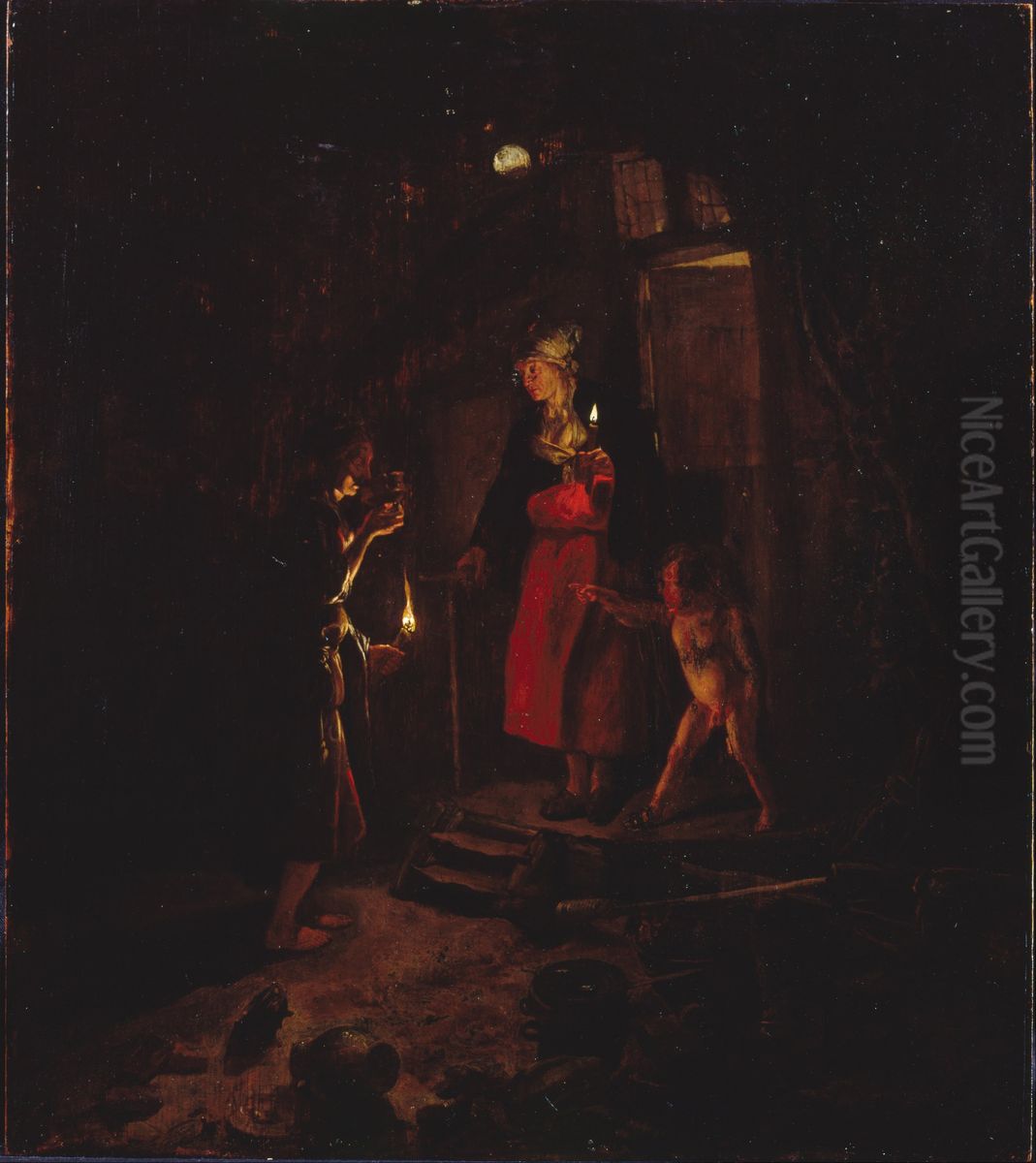 446-461) Oil Painting by Godfried Schalcken
