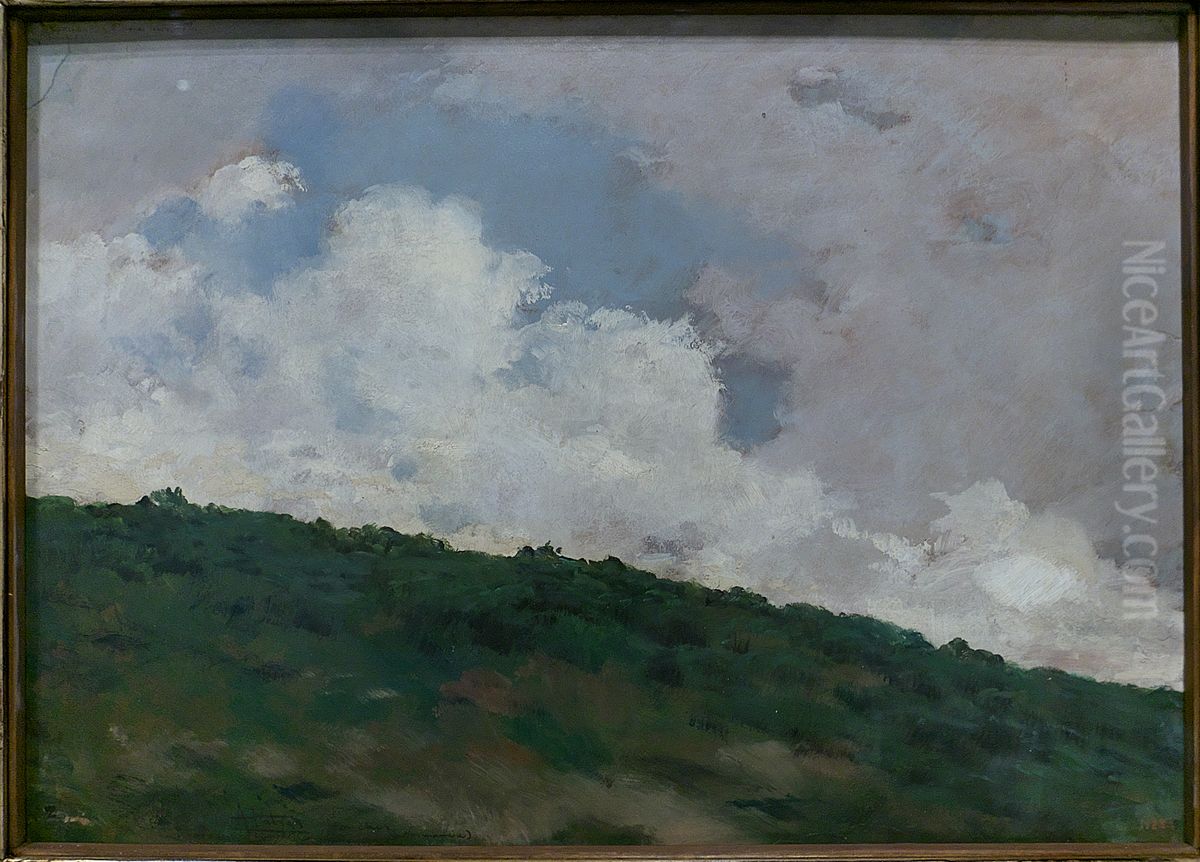 White Cloud Oil Painting by Antonio Fabres