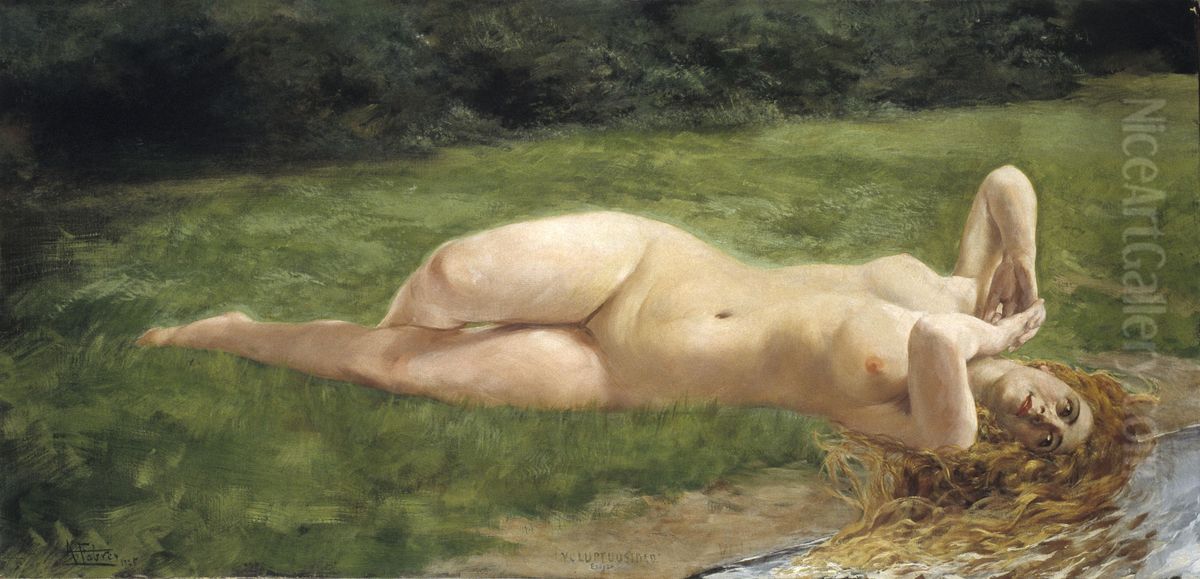 Voluptuousness Oil Painting by Antonio Fabres