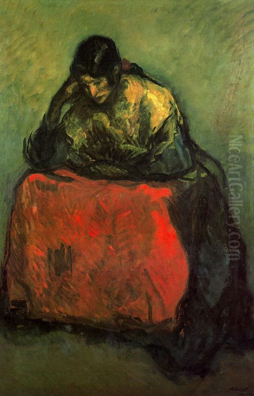 Consuelo Oil Painting by Isidre Nonell