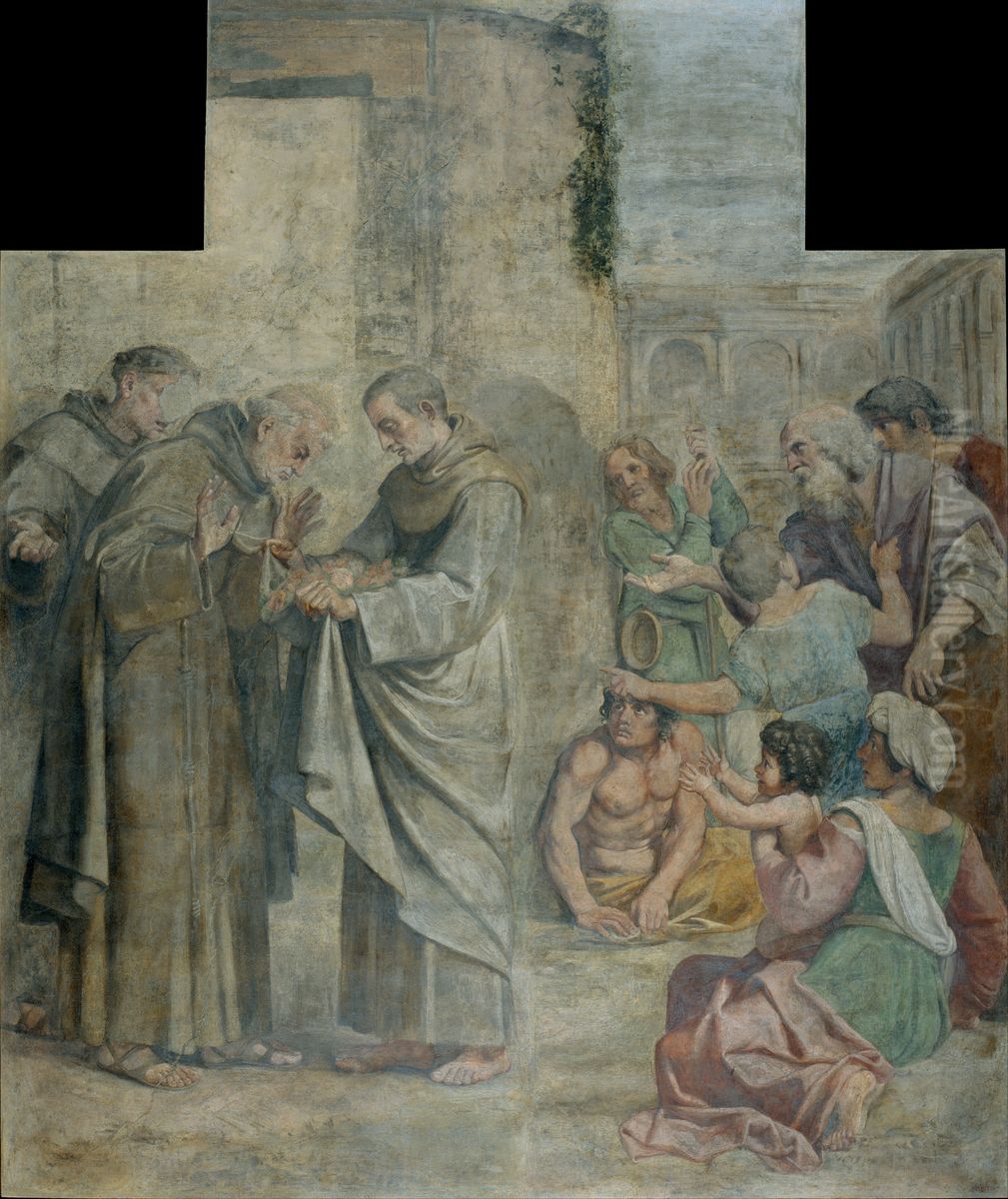 Miracle of the Roses Oil Painting by Annibale Carracci