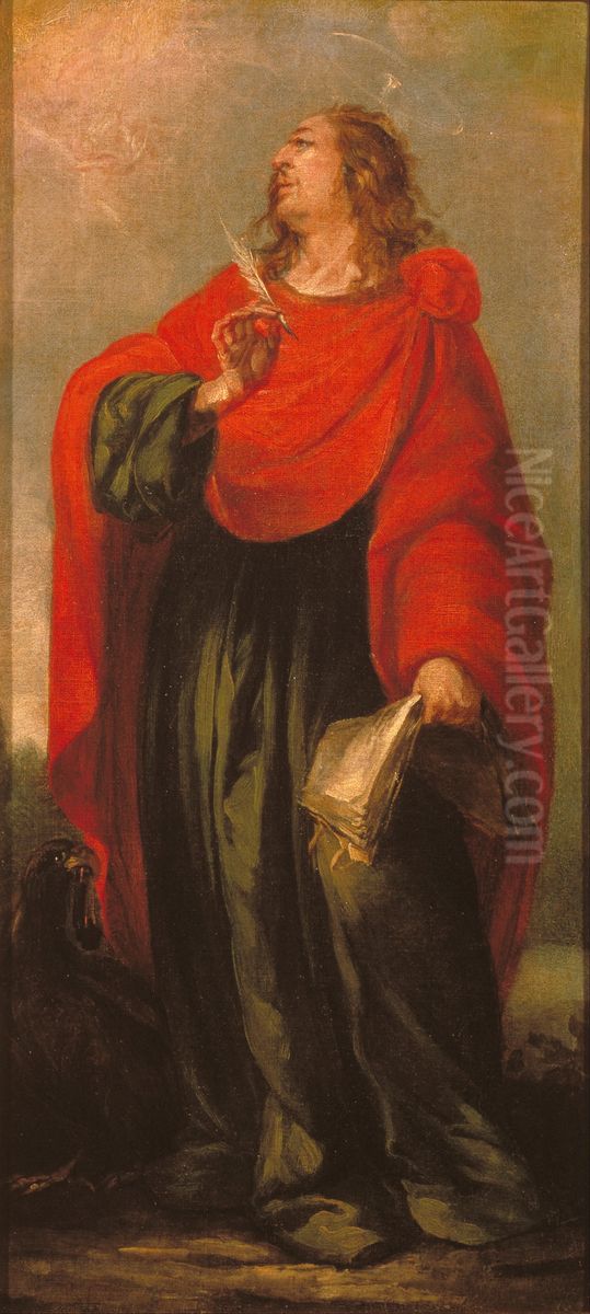 Saint John the Evangelist Oil Painting by Juan De Valdes Leal