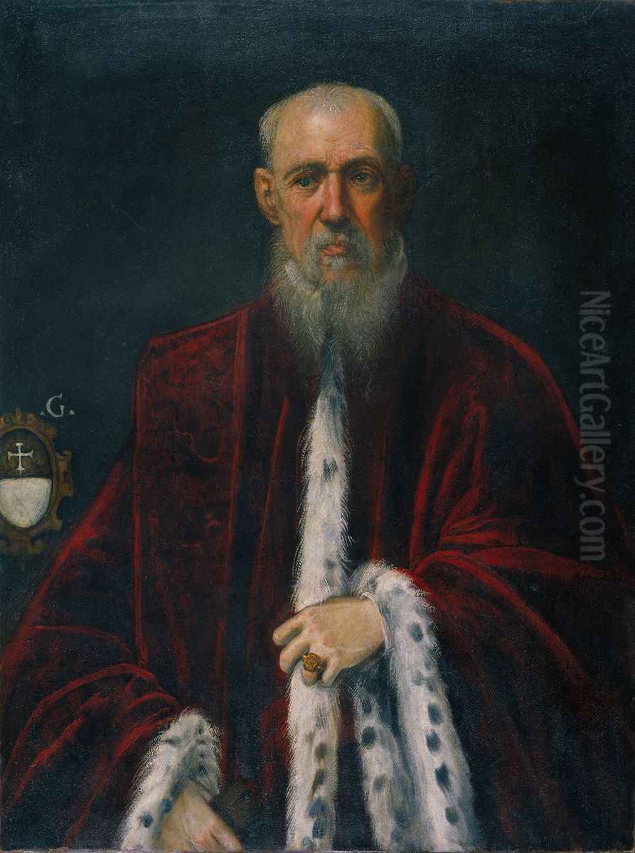 Portrait of the Procurator Alessandro Gritti Oil Painting by Jacopo Tintoretto