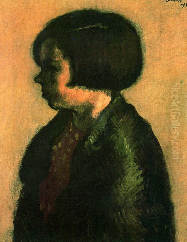 Assumpcio Oil Painting by Isidre Nonell