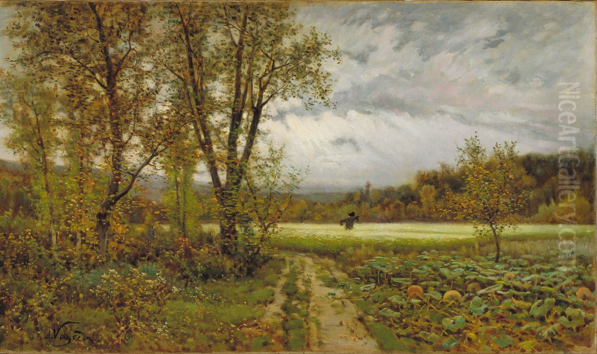 The Scarecrow Oil Painting by Joaquim Vayreda i Vila