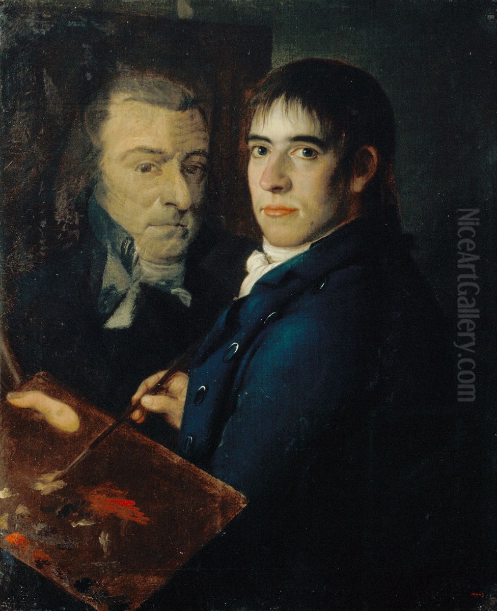 Self-portrait Oil Painting by Francisco Lacoma Sans