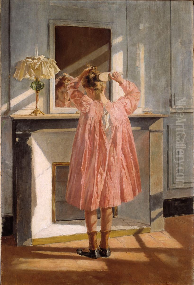 La Toilette Oil Painting by Antonio Fabres