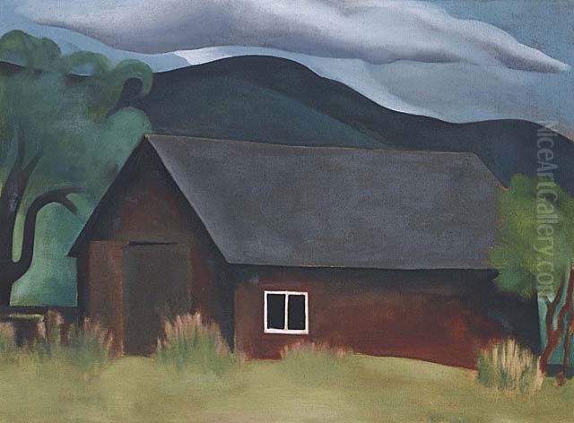 My Shanty, Lake George Oil Painting by Georgia O'Keeffe