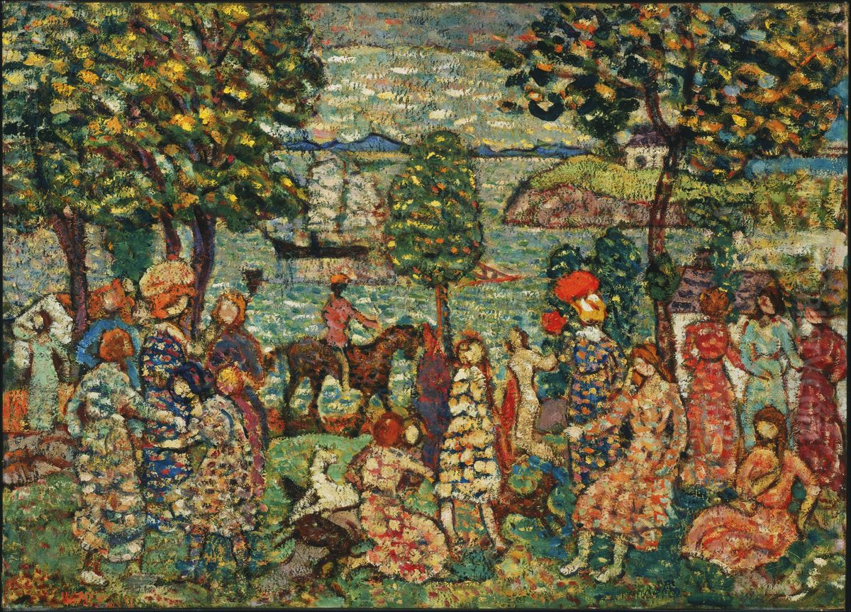 Fantasy Oil Painting by Maurice Prendergast