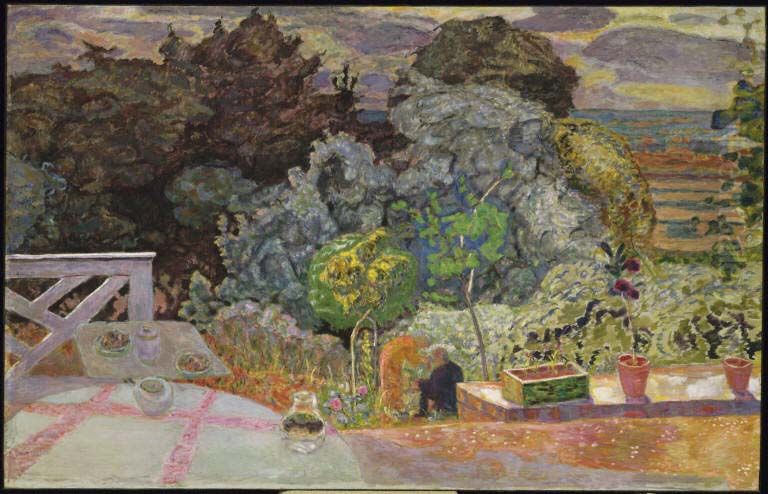 La terrasse Oil Painting by Pierre Bonnard
