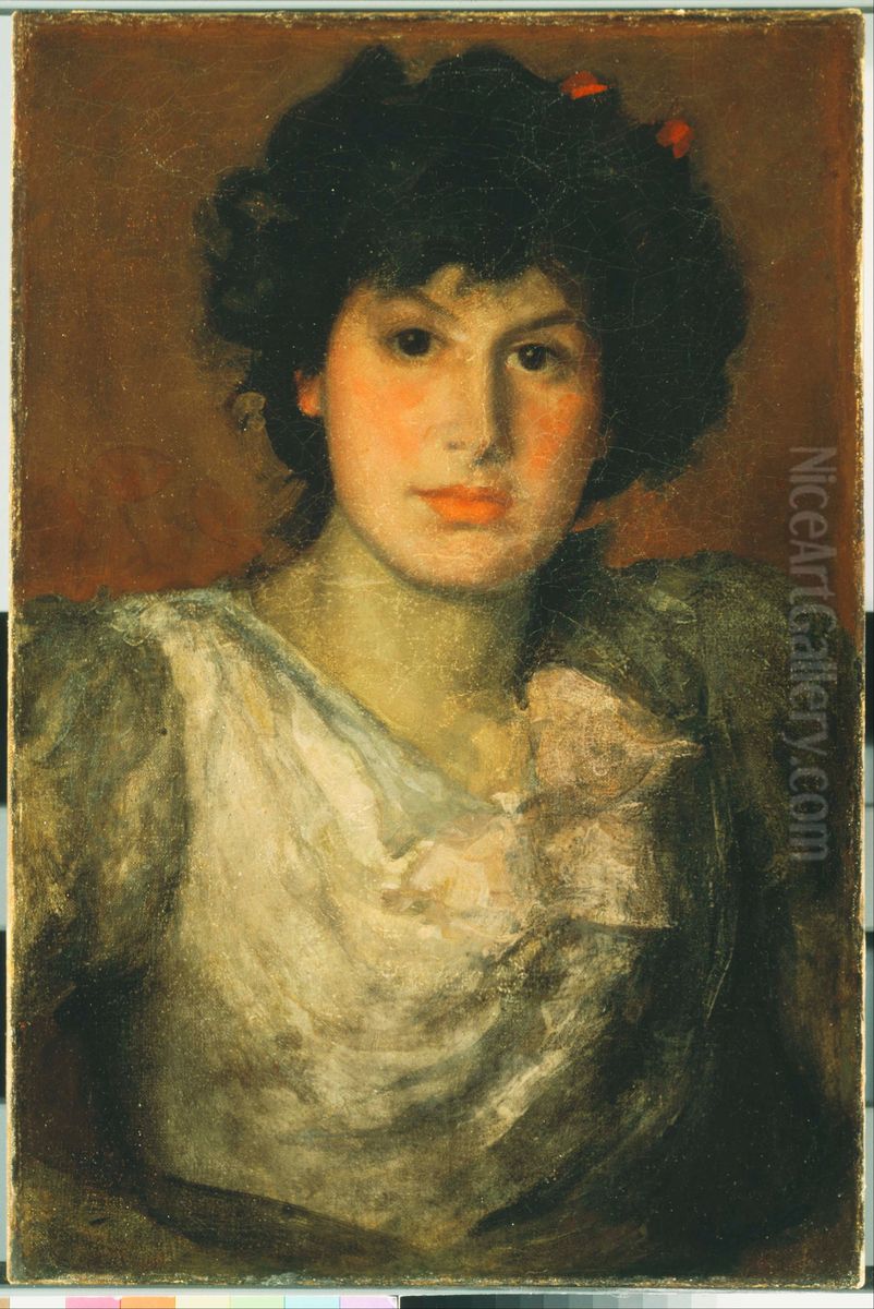 Miss Lillian Woakes Oil Painting by James McNeill Whistler