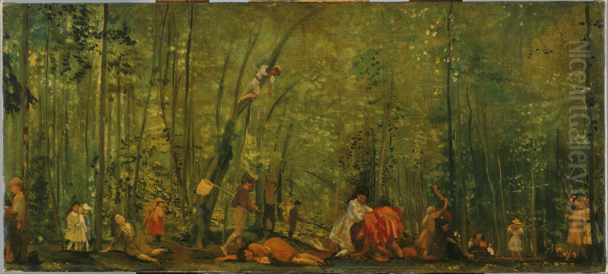 Springtime of Delight Oil Painting by Arthur Bowen Davies