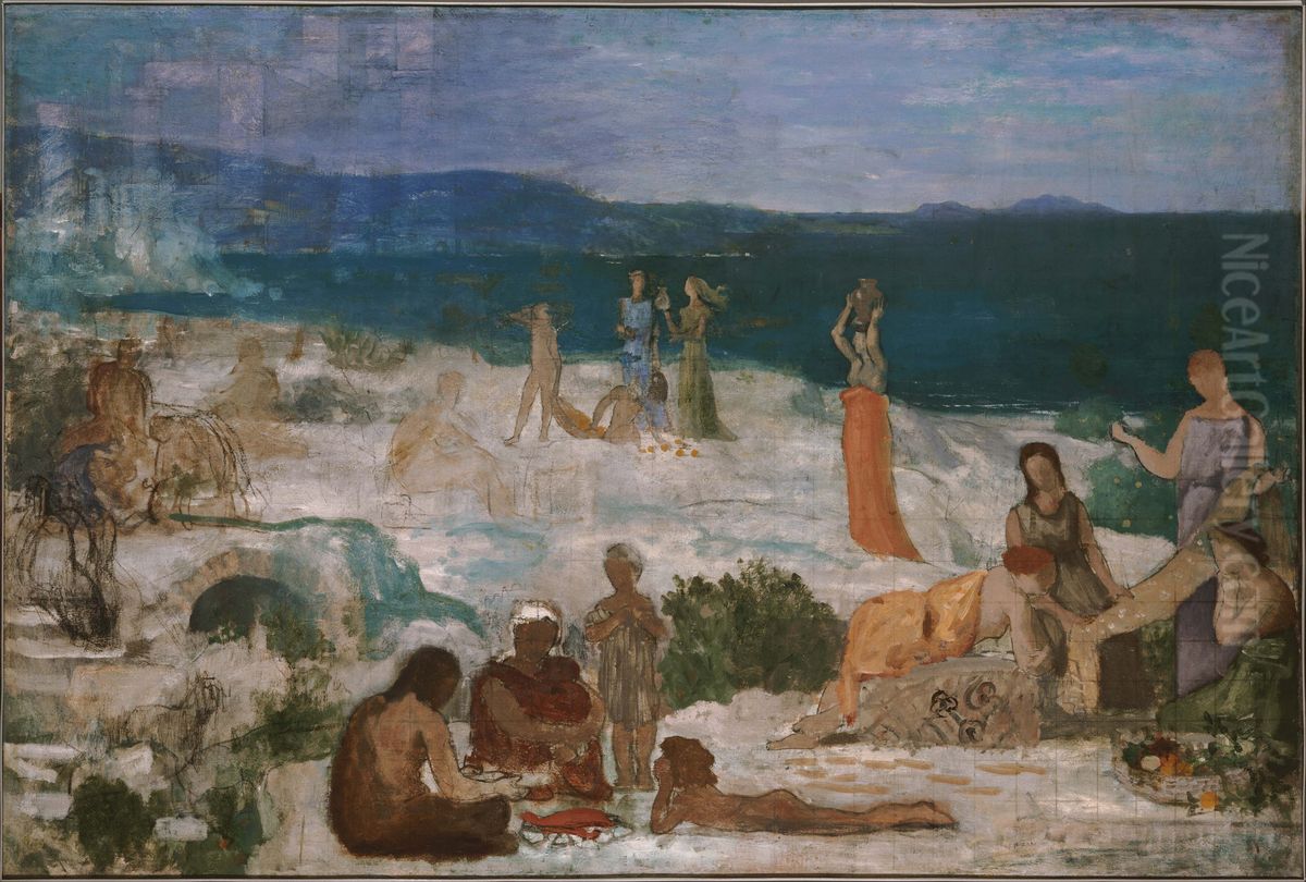 Massilia, Greek Colony Oil Painting by Pierre Puvis de Chavannes