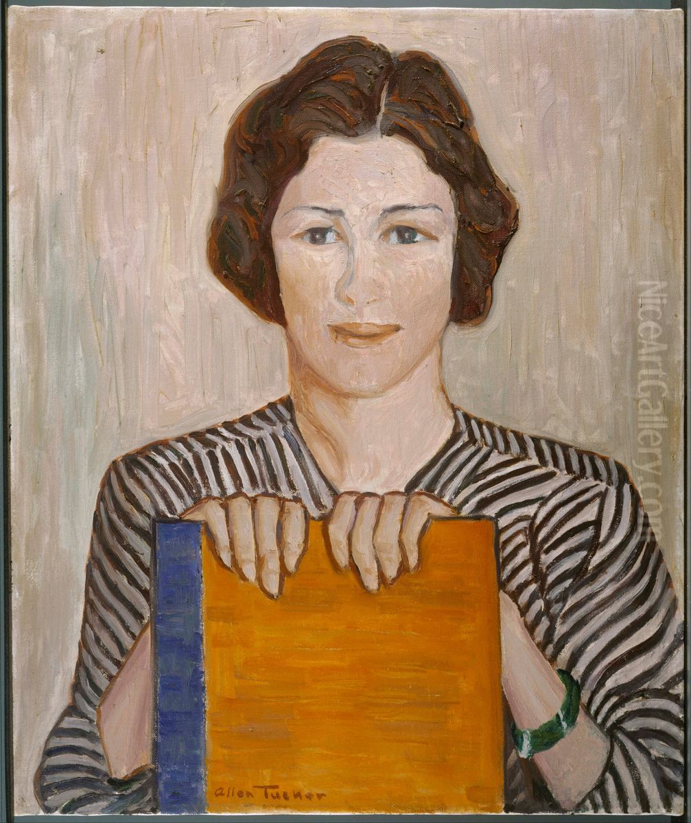 The Orange Book Oil Painting by Allen Tucker