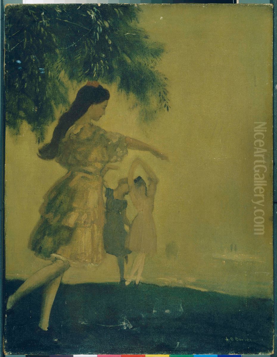 The Dancers Oil Painting by Arthur Bowen Davies