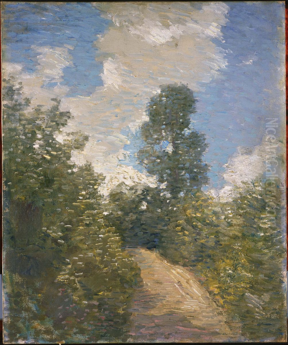 Back Road Oil Painting by J. Alden Weir