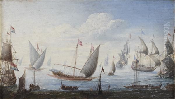 Marine Oil Painting by Lorenzo A. Castro