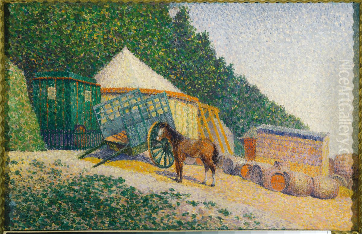 Little Circus Camp Oil Painting by Albert Dubois-Pillet