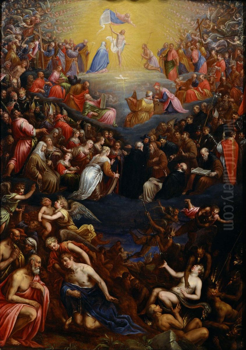 The Last Judgement Oil Painting by Leandro Bassano