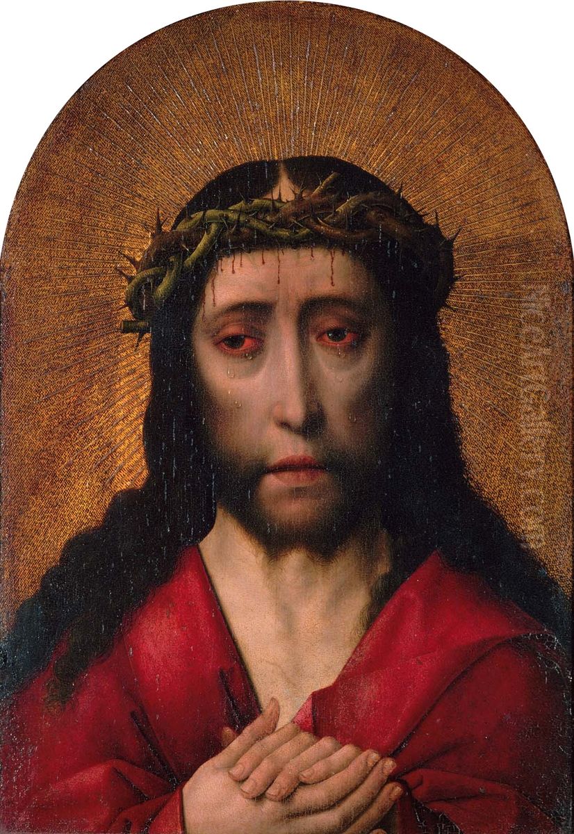 Christ Crowned with Thorns Oil Painting by Dieric Bouts