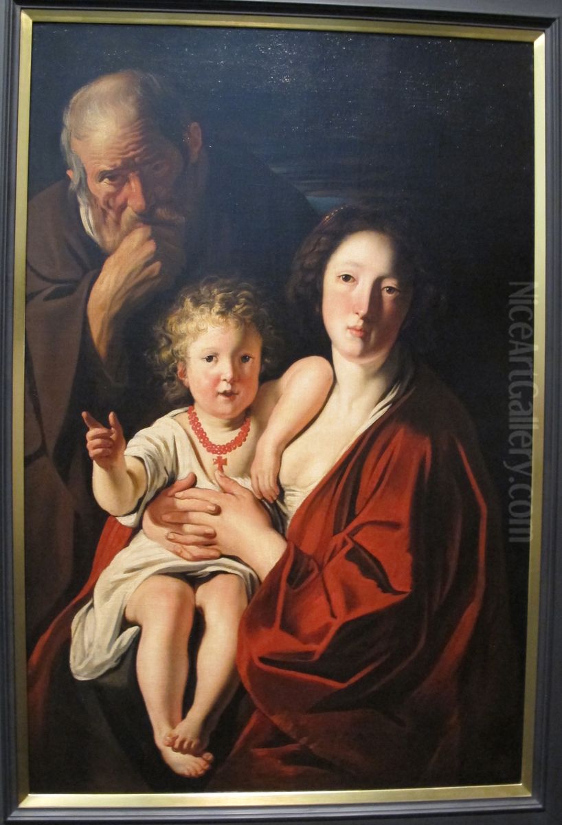 The Holy Family Oil Painting by Jacob Jordaens