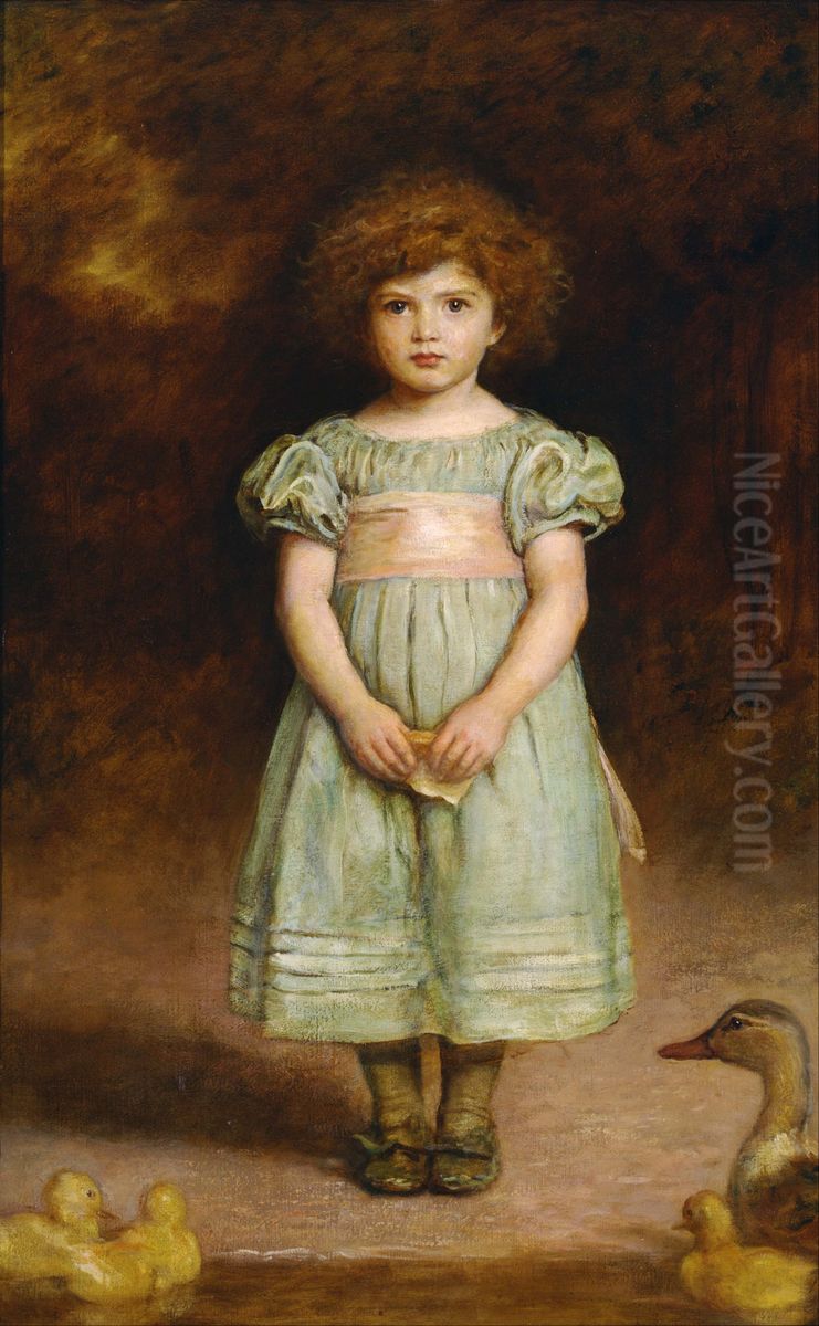Ducklings Oil Painting by Sir John Everett Millais