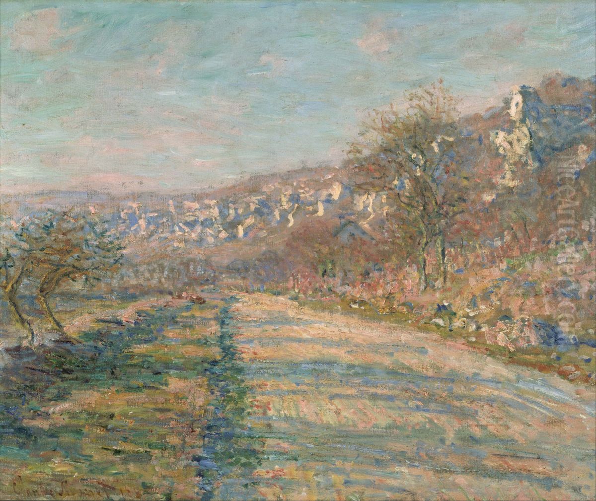 Road of La Roche-Guyon Oil Painting by Claude Oscar Monet