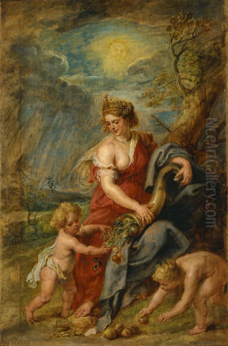 Abundance (Abundantia) Oil Painting by (studio of) Rubens, Peter Paul