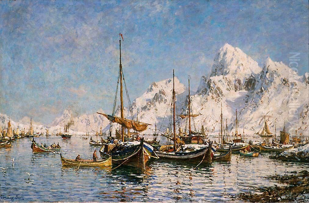 From Vaterfjord Oil Painting by Gunnar Berg